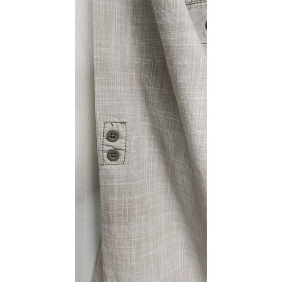 I JEANS by BUFFALO GRAY BUTTON DOWN LONG SLEEVE MEN'S SHIRT SIZE XXL - Picture 7 of 9